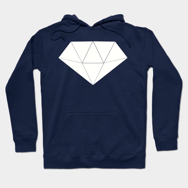 White diamond Hoodie by SAMUEL FORMAS